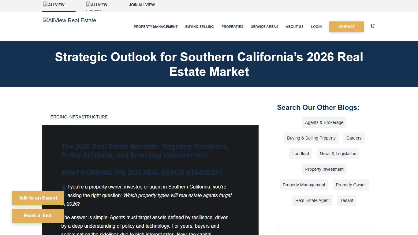Strategic Outlook for Southern California's 2026 Real Estate Market